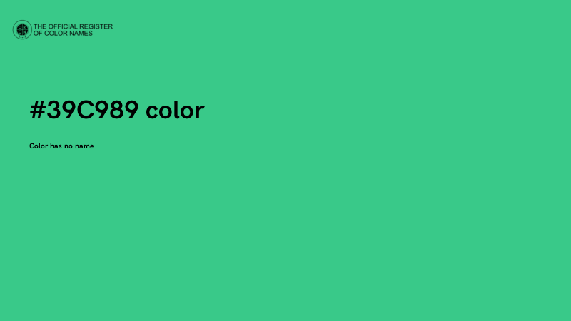 #39C989 color image