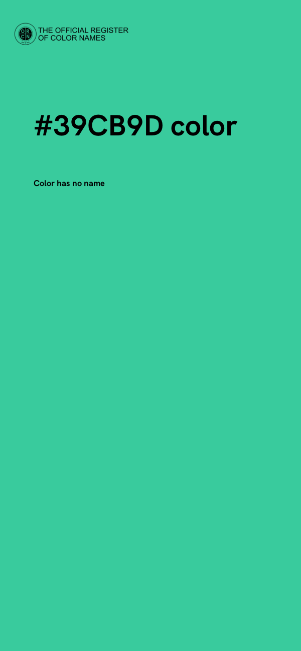 #39CB9D color image