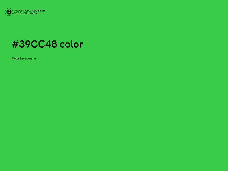 #39CC48 color image