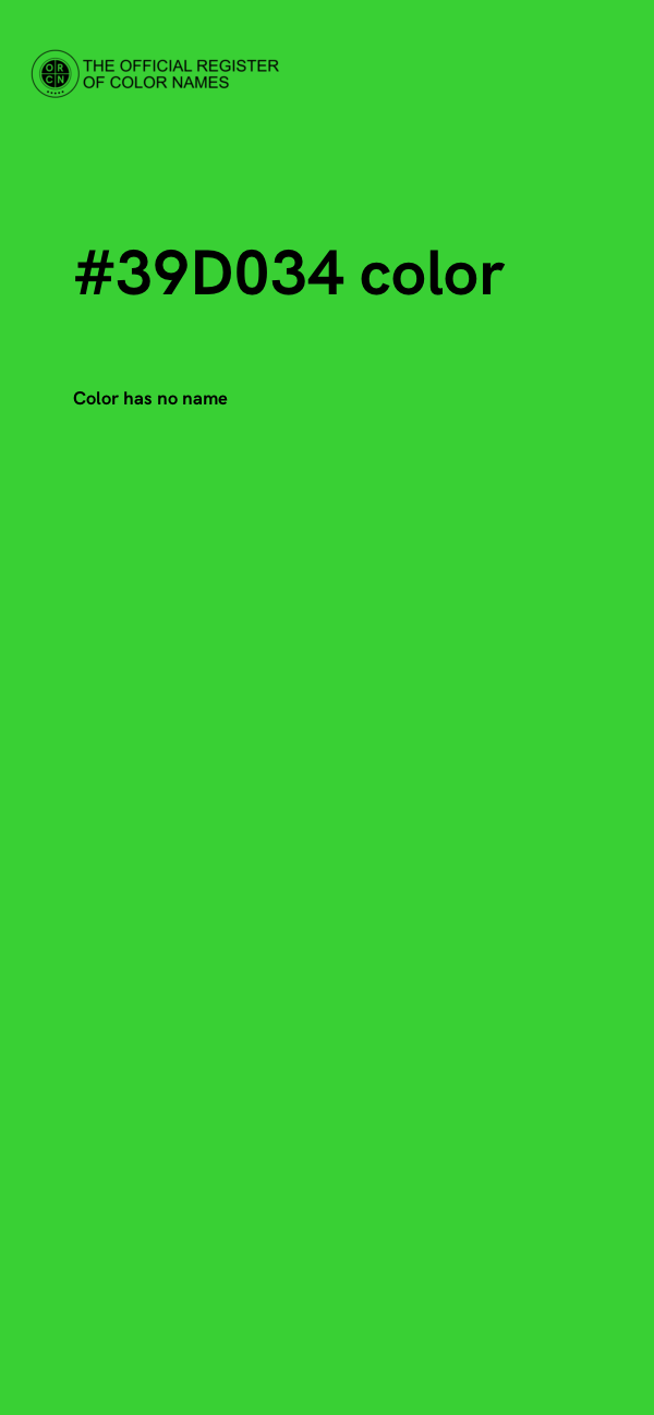 #39D034 color image