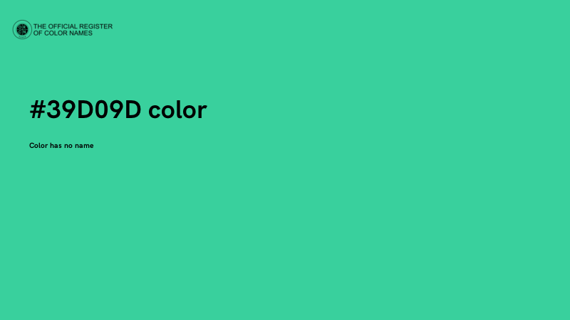 #39D09D color image