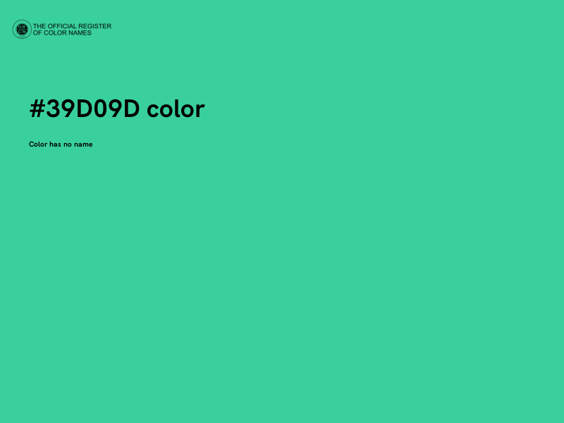 #39D09D color image