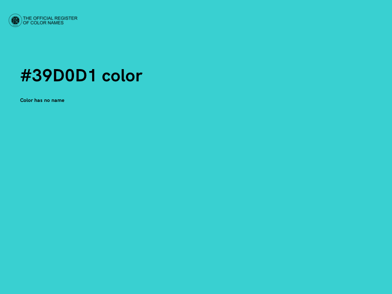 #39D0D1 color image