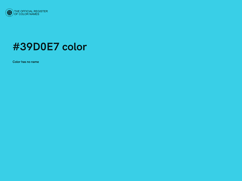 #39D0E7 color image