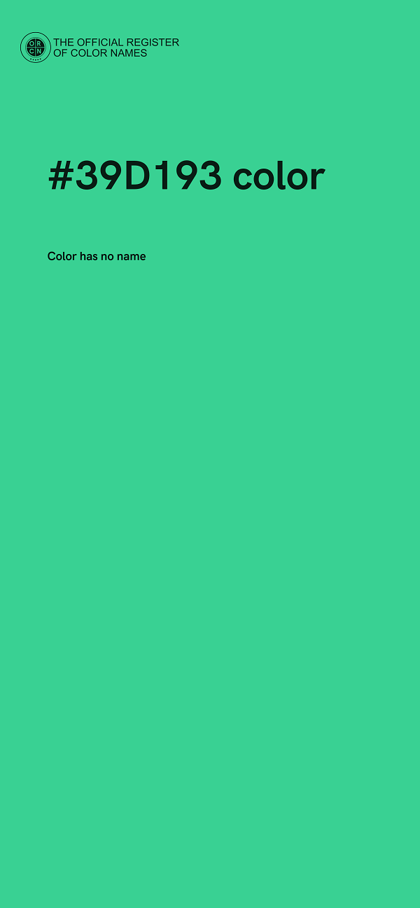 #39D193 color image