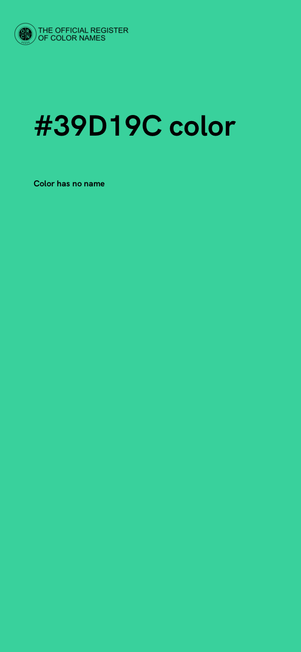 #39D19C color image