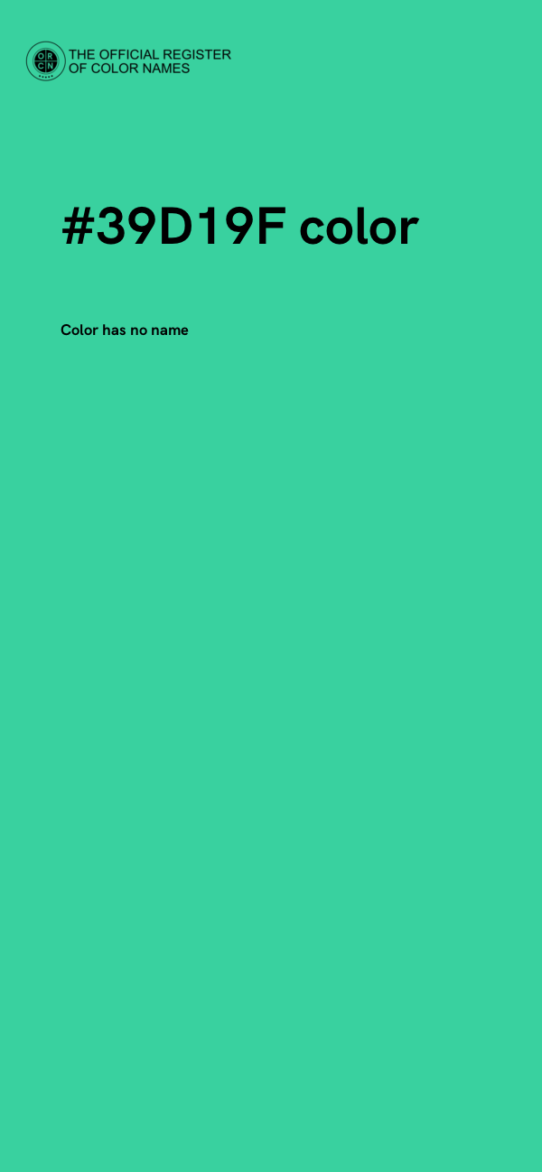 #39D19F color image