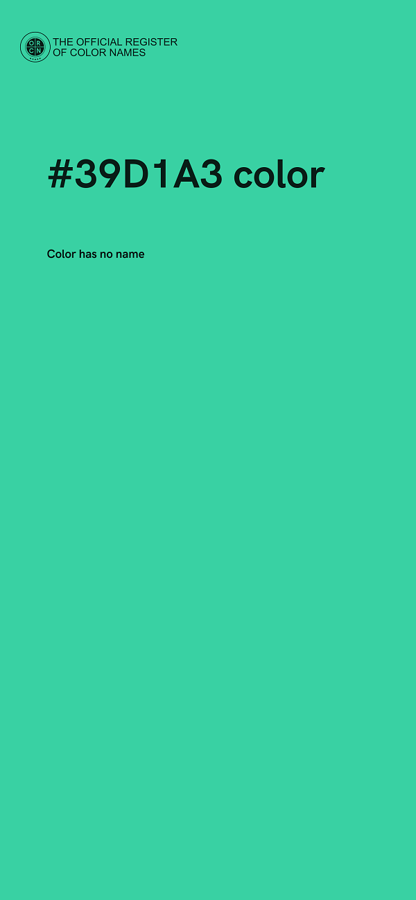 #39D1A3 color image