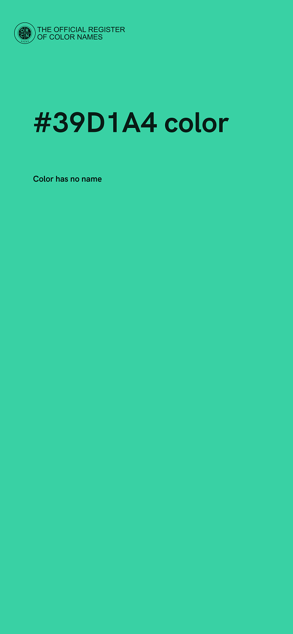 #39D1A4 color image