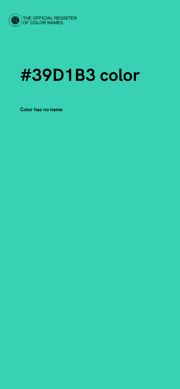 #39D1B3 color image