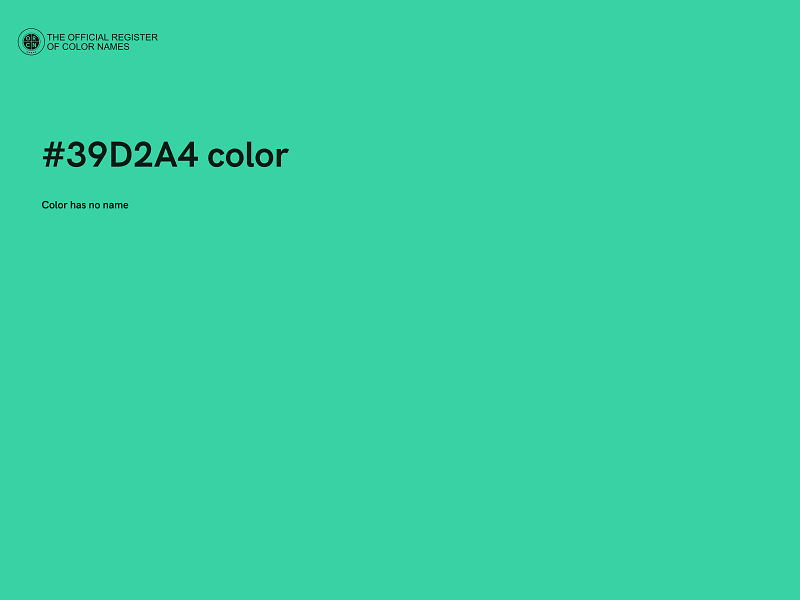 #39D2A4 color image