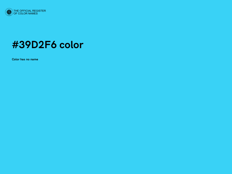 #39D2F6 color image