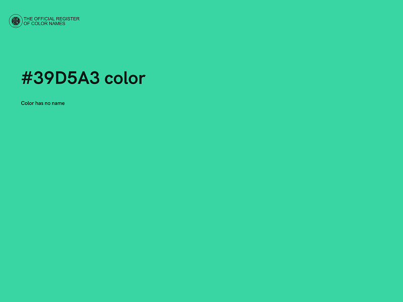 #39D5A3 color image