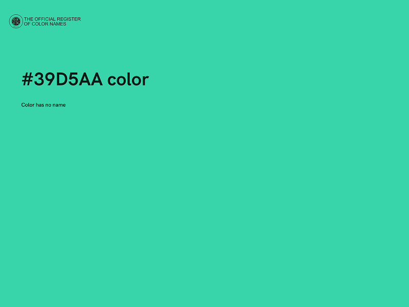 #39D5AA color image