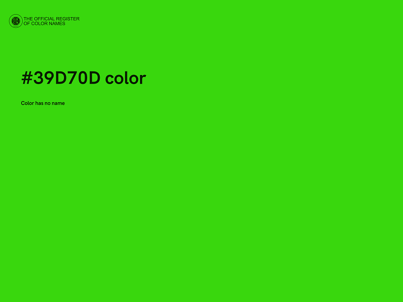 #39D70D color image