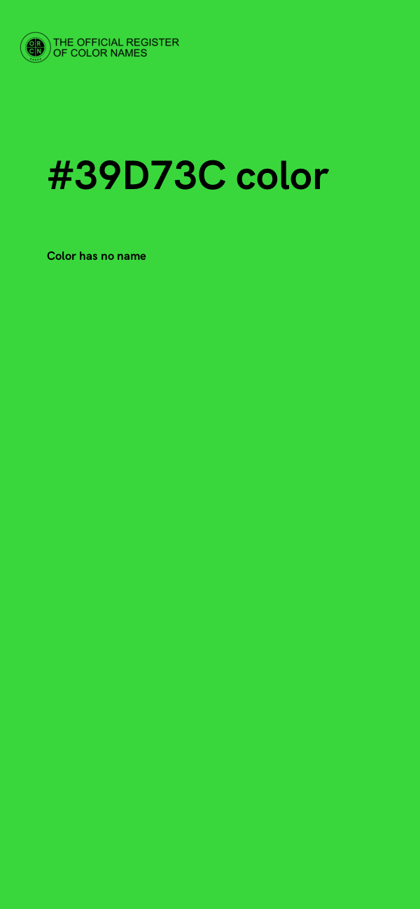#39D73C color image