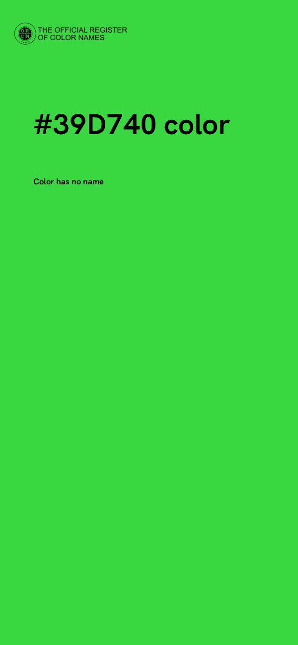 #39D740 color image