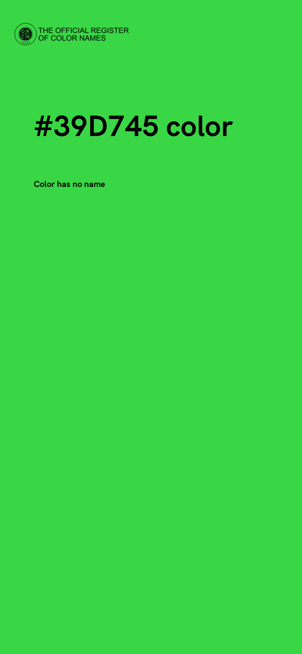 #39D745 color image
