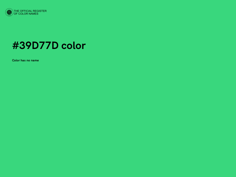 #39D77D color image