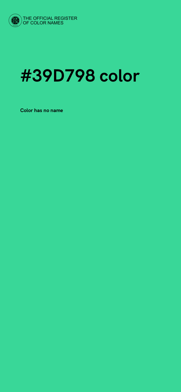 #39D798 color image