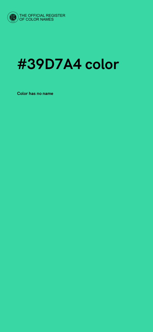 #39D7A4 color image