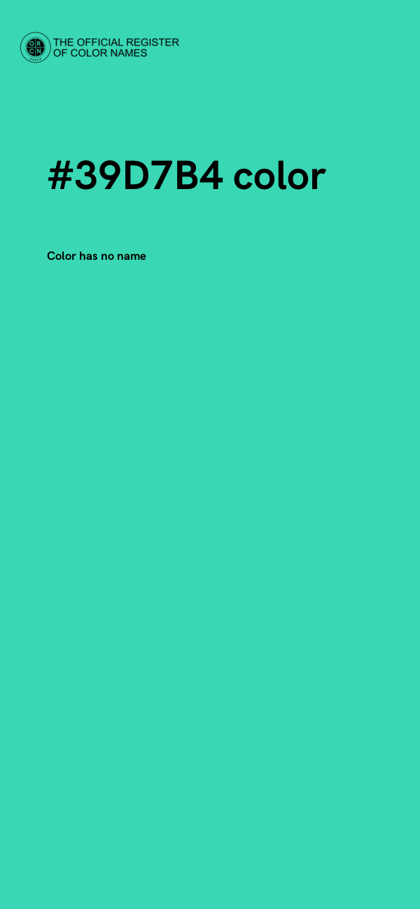 #39D7B4 color image