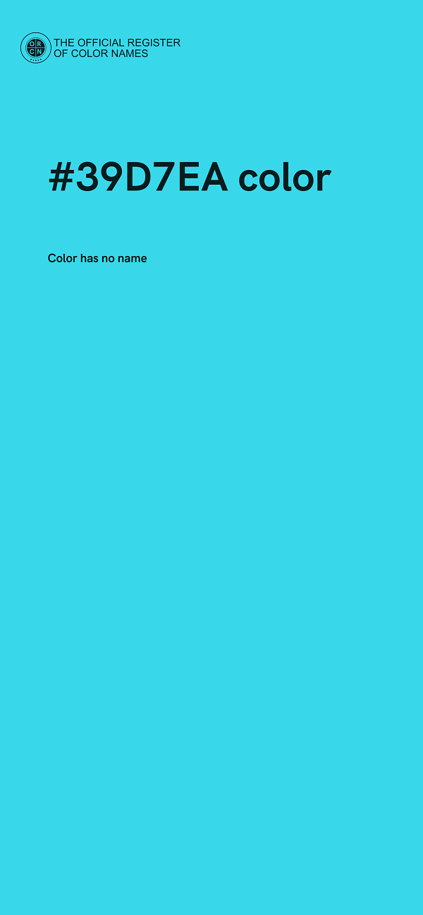 #39D7EA color image