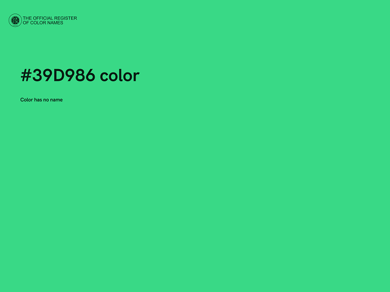 #39D986 color image