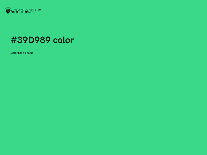 #39D989 color image