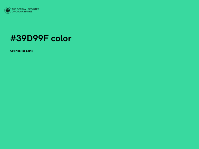 #39D99F color image