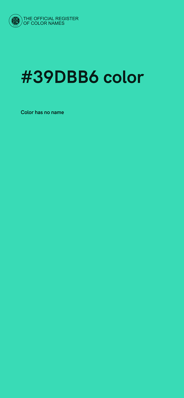 #39DBB6 color image