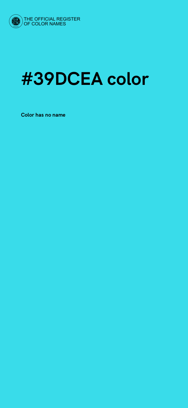 #39DCEA color image
