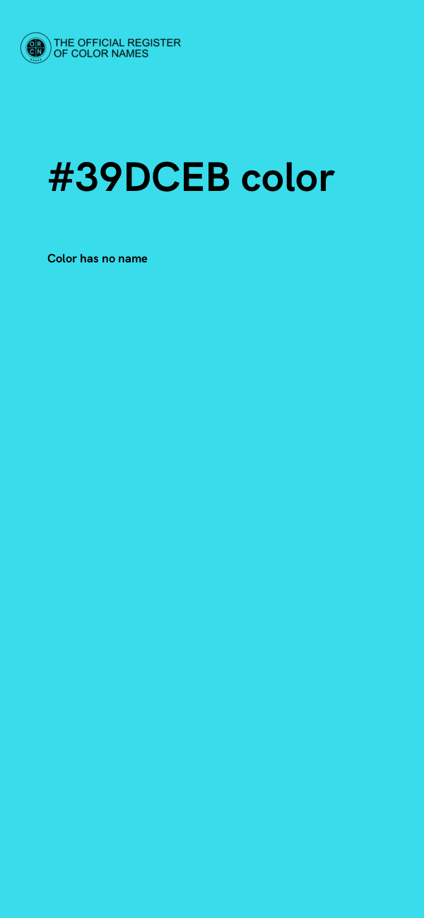 #39DCEB color image