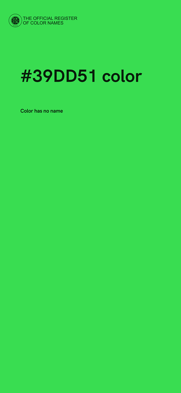 #39DD51 color image
