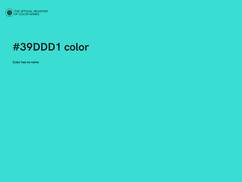 #39DDD1 color image