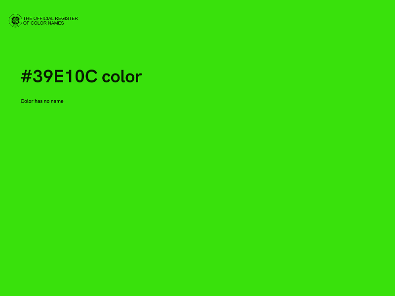 #39E10C color image