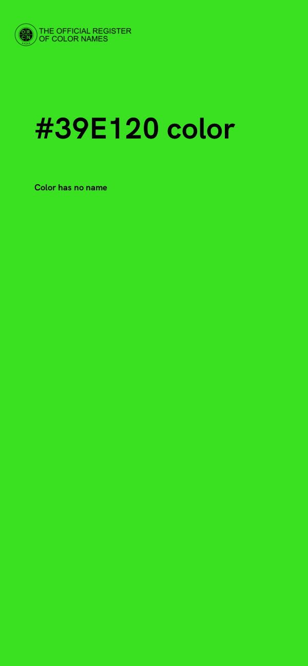 #39E120 color image