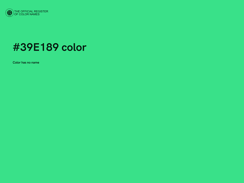 #39E189 color image