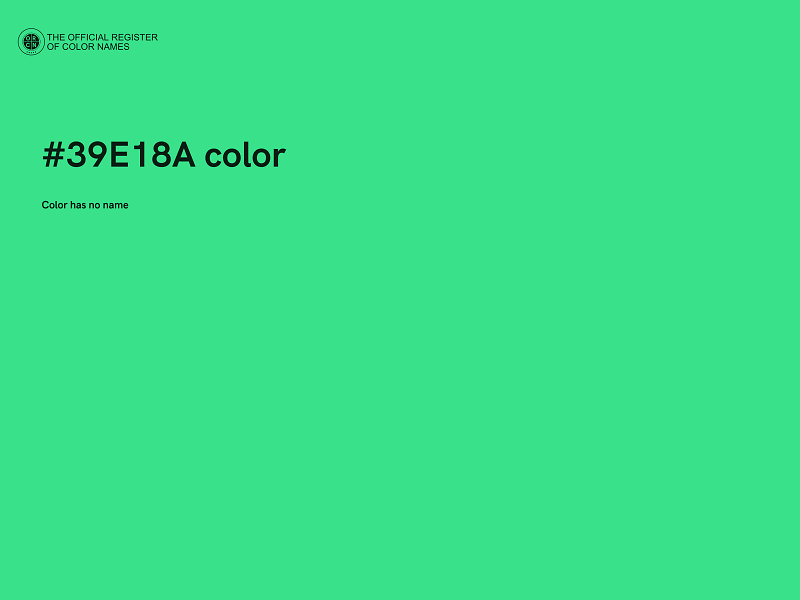 #39E18A color image