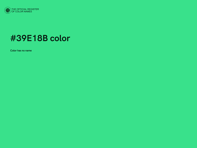 #39E18B color image