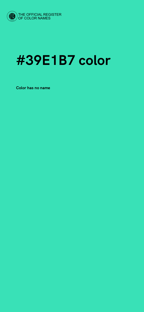 #39E1B7 color image
