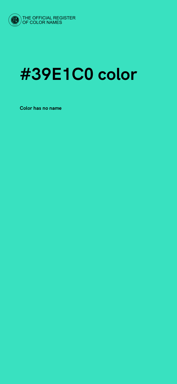 #39E1C0 color image