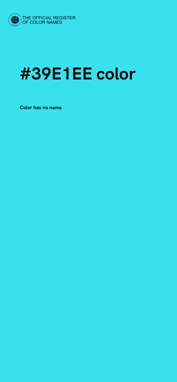 #39E1EE color image