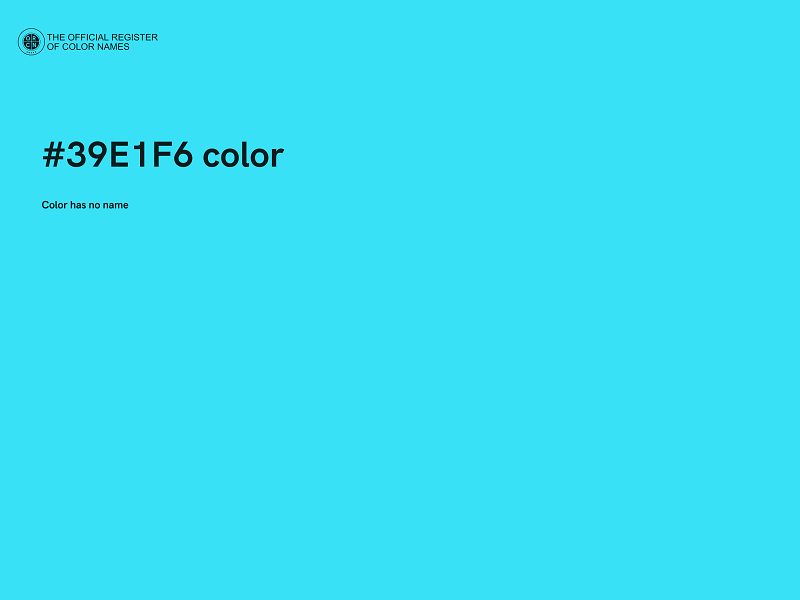 #39E1F6 color image