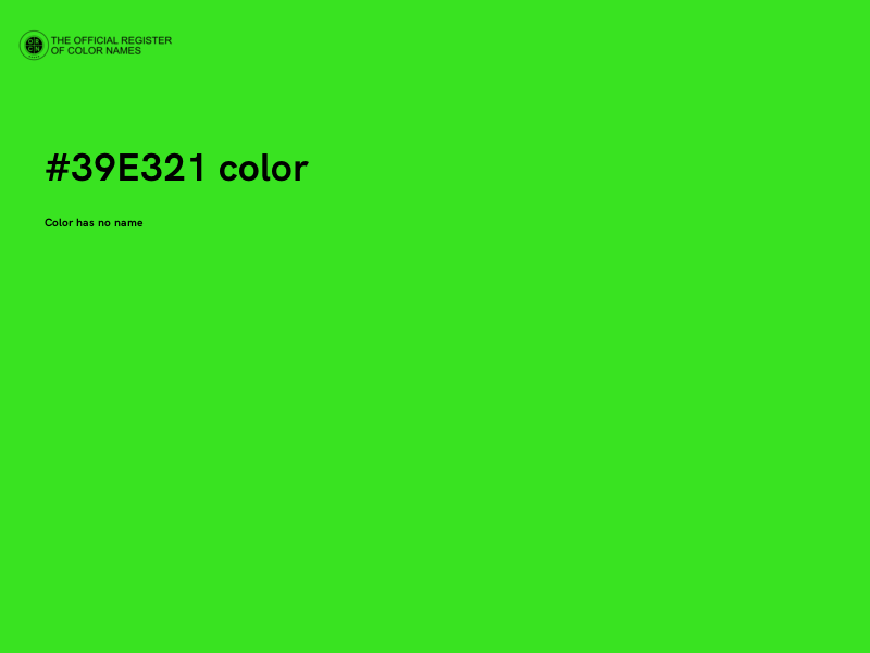 #39E321 color image