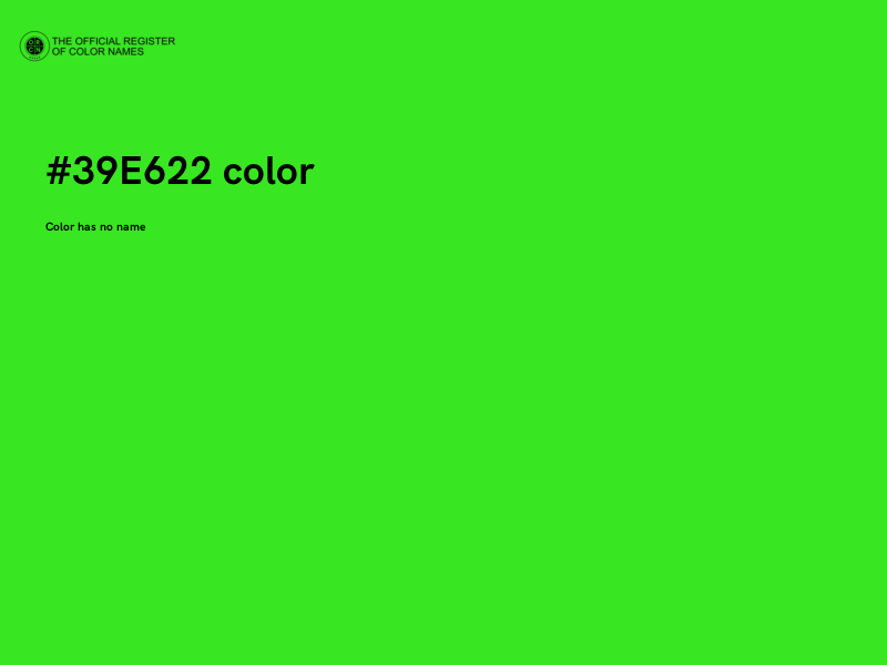 #39E622 color image