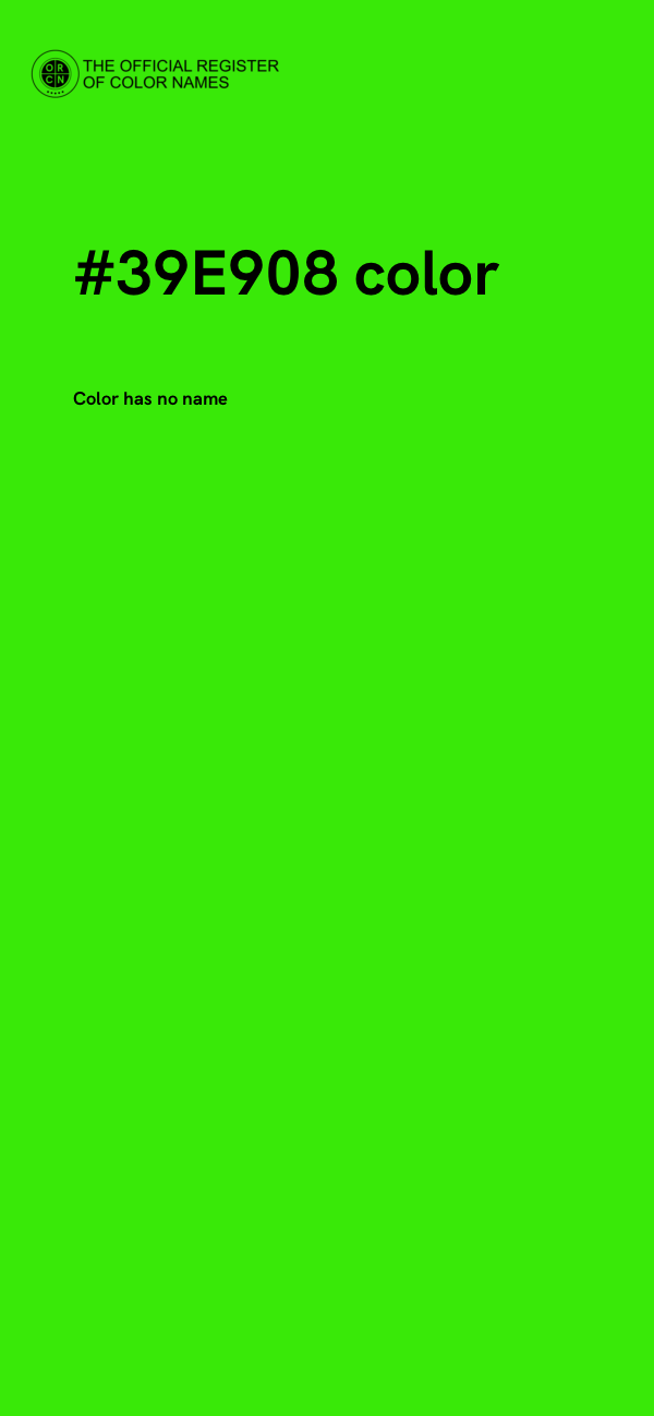 #39E908 color image