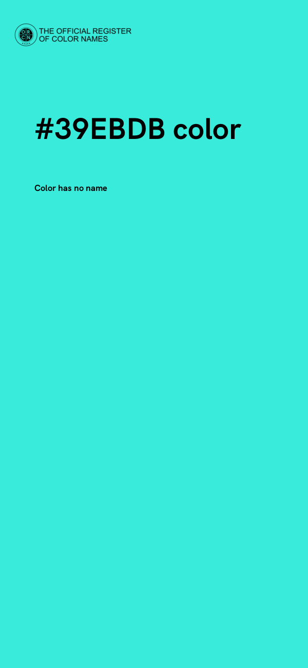 #39EBDB color image