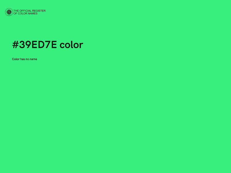 #39ED7E color image