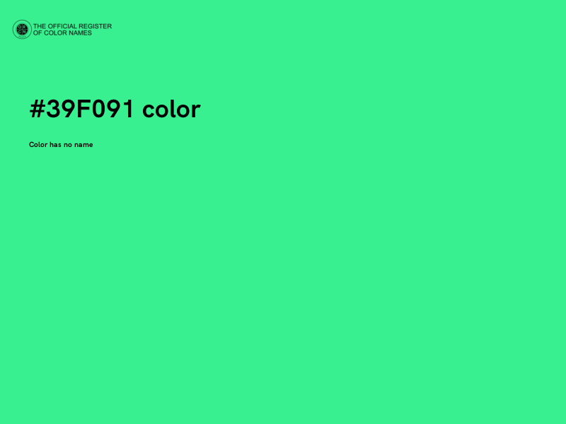 #39F091 color image